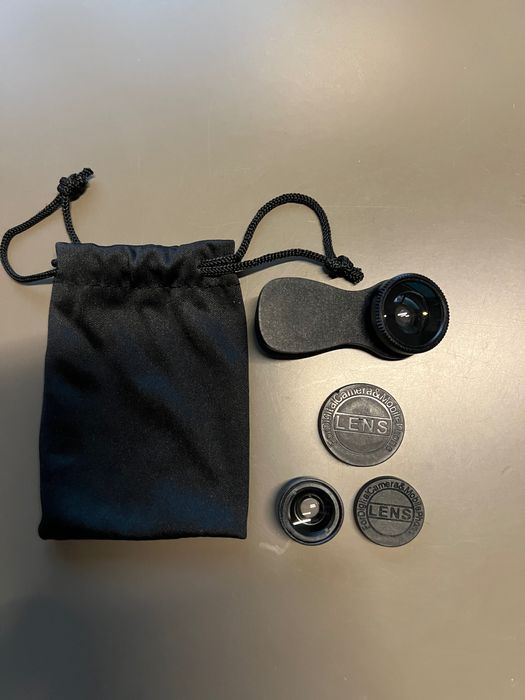 Kit de Lentes para Telemóvel (Fisheye 180° + Macro)