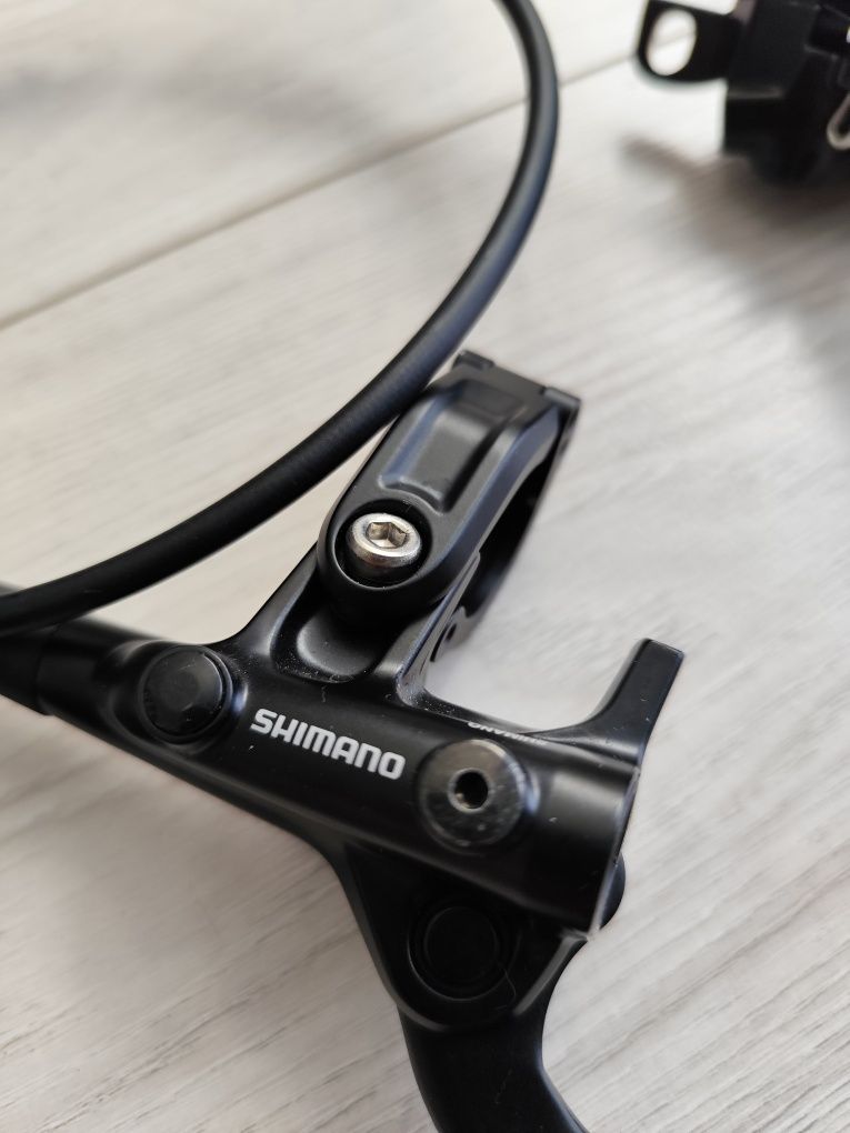 Shimano hamulec hydrauliczny przód i tył BR-MT410 / BL-M4100 + tarcze