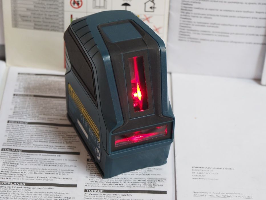 BOSCH GLL 2-10 niwelator laser krzyzowy poziomnica Czerwony 3-80c
