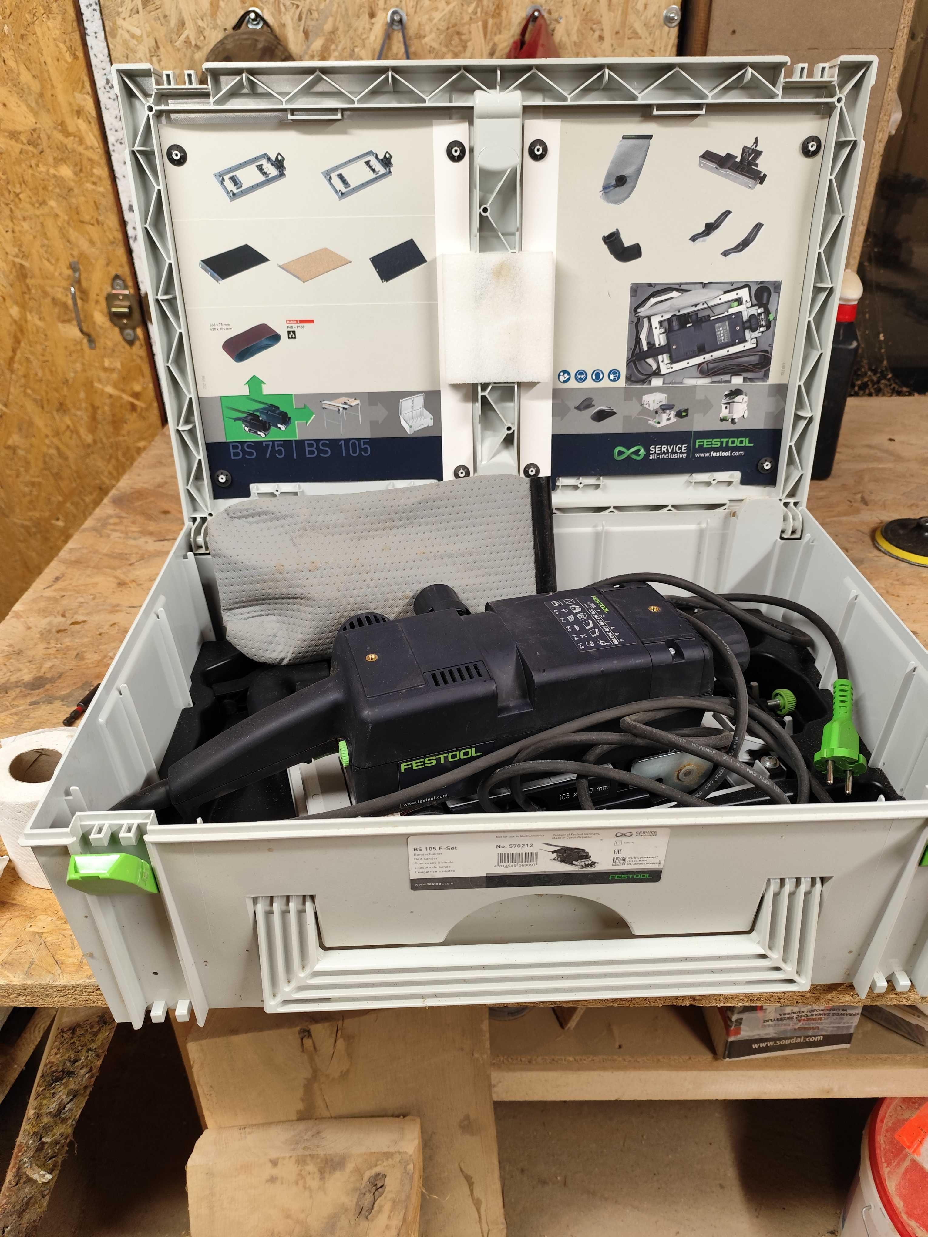 Festool szlifierka tasmowa BS 105 E -SET