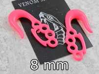 para tapery KASTET tunele plug róż taper 8mm 2szt.