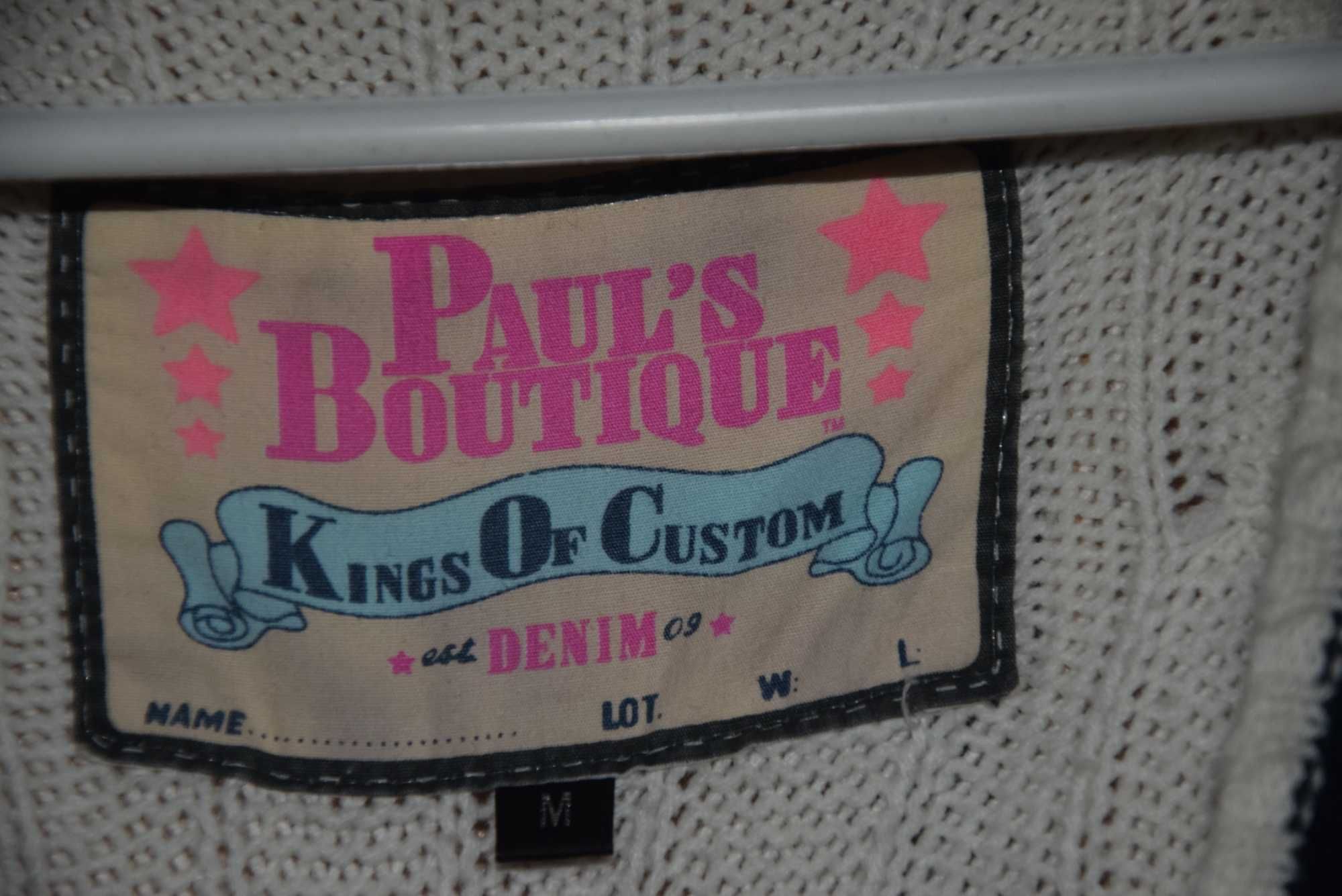 Paul's Boutique biały swetr kardigan M