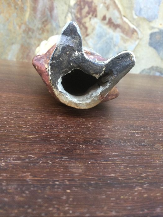 Escultura Ceramica Chinesa Séc XVIII 16 cm Altura