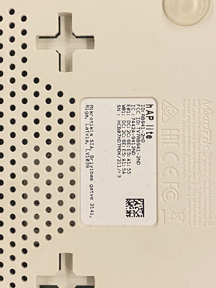 Новий 1 шт Mikrotik hAP lite classic (RB941-2nD)