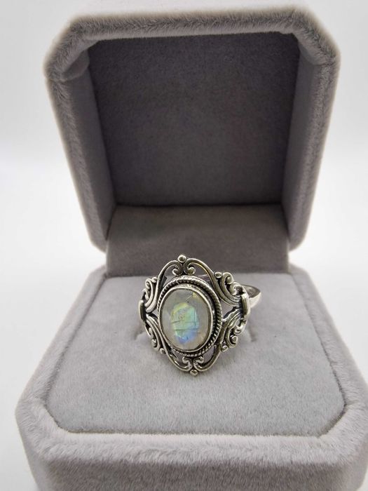***Srebrny Pierścionek - Opal *925* r:22 *Komis Easy Cash***