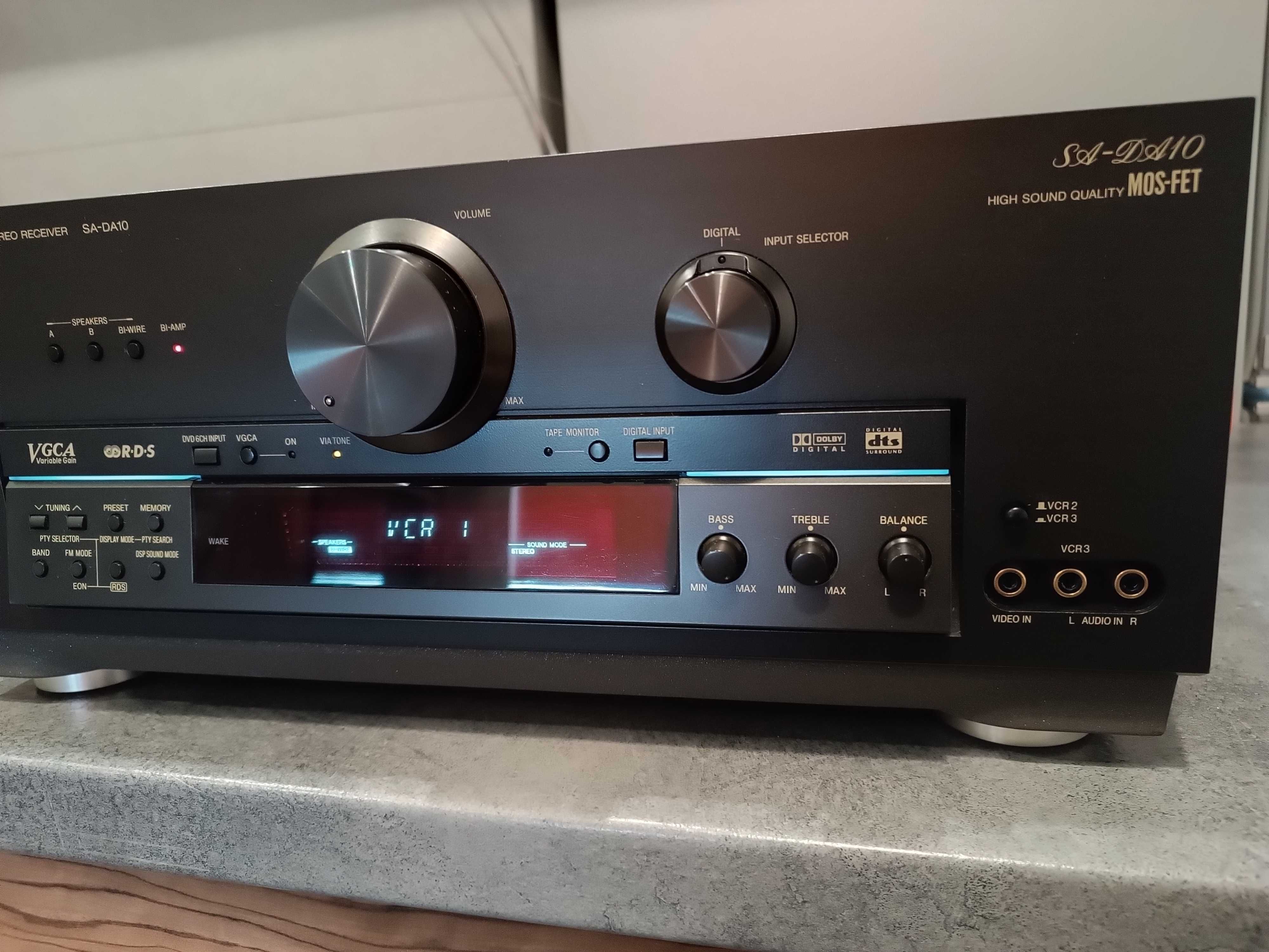 Amplituner Technics SA-DA10 PILOT KARTON najwyższy model. Gra jak Nowy