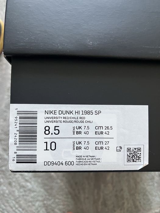 Nike Dunk High 1985