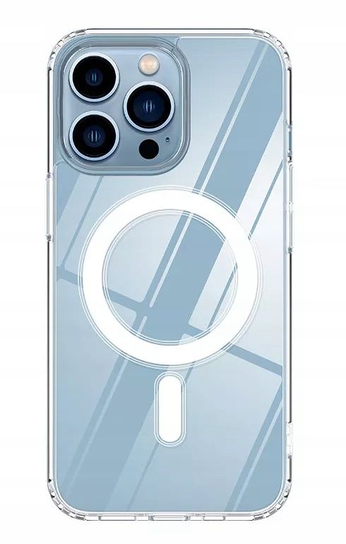 iPhone 13 Clear Case MagSafe + szkło 9H! Etui pokrowiec futerał