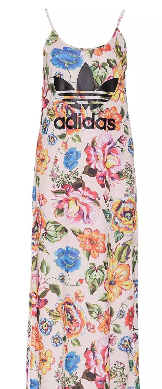 ADIDAS ORIGINALS Floralita w kwiaty print kwiatowy NOWA 36 38  Maxi