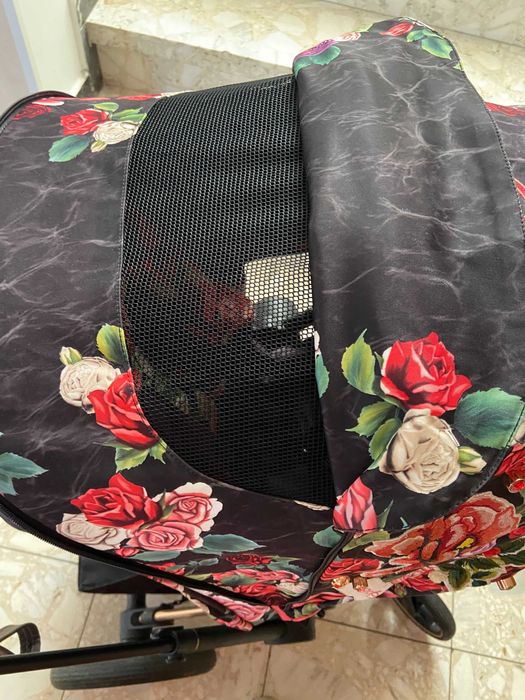 Spacerówka Cybex Priam Spring Bloosom + śpiworek + plecak