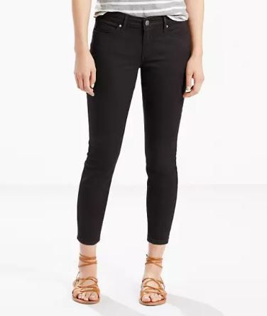 Джинси Levi's жіночі SKINNY ANKLE WOMEN'S JEANS чорні 25 розмір