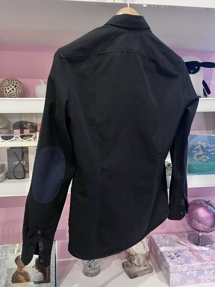 Koszula męska czarna Slim Fit Reserved r. S barmańska