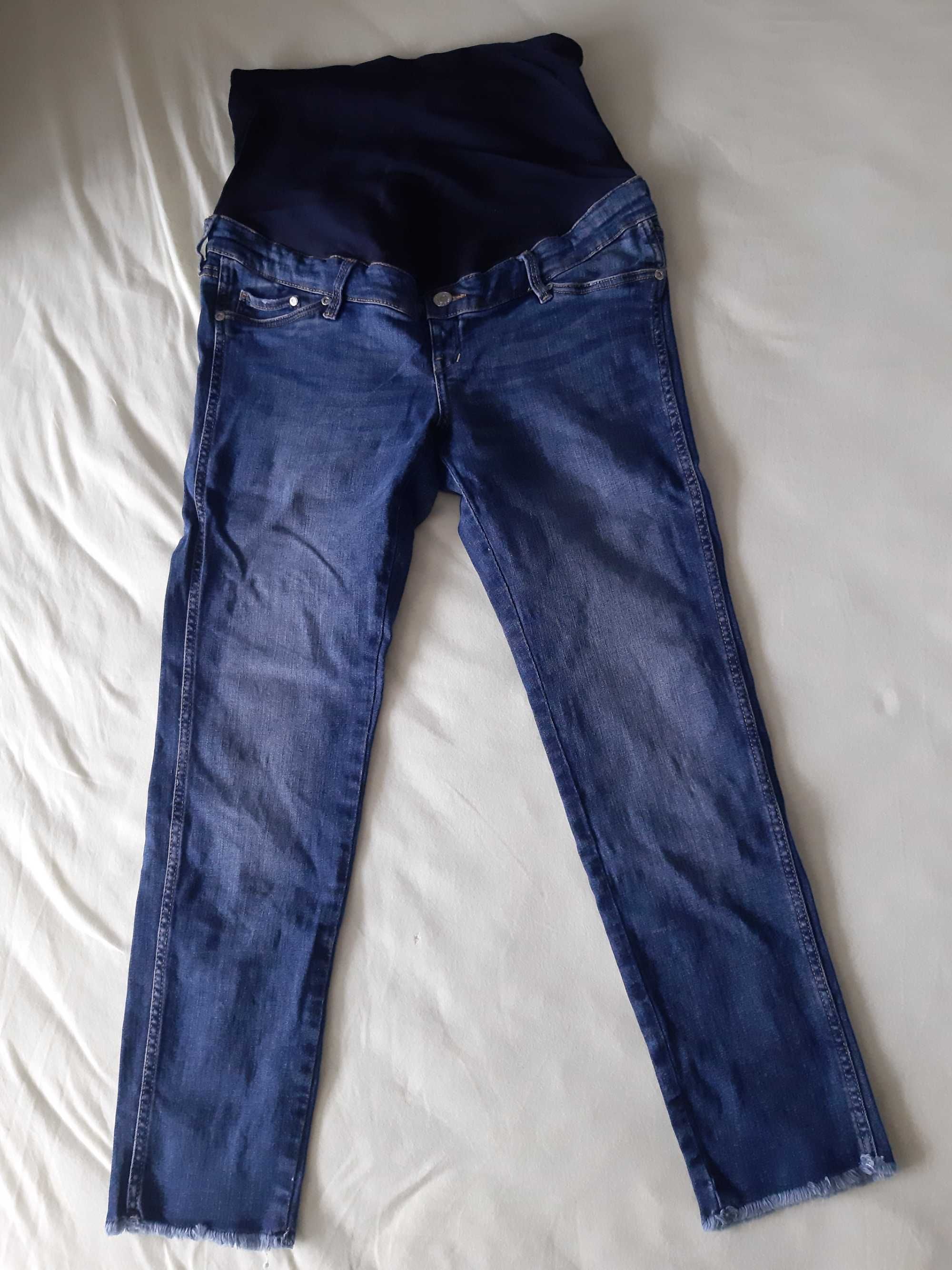 38 spodnie dżinsy jeansy ciążowe H&M mama