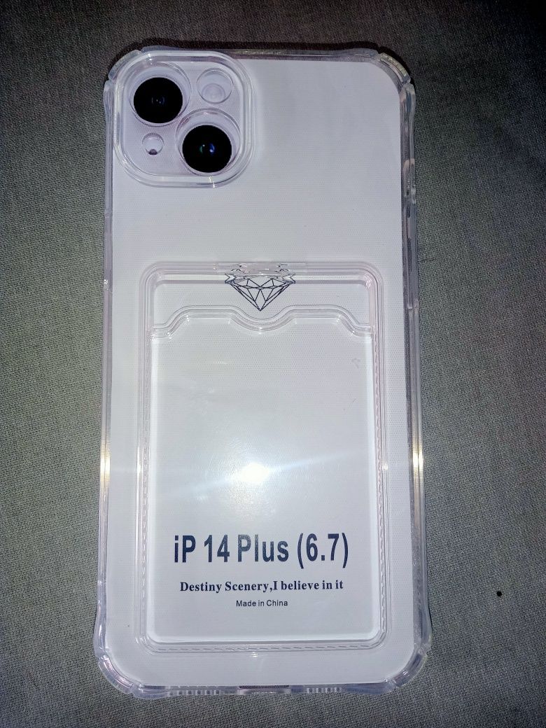Прозорий чохол-гаманець для iPhone 14 Plus