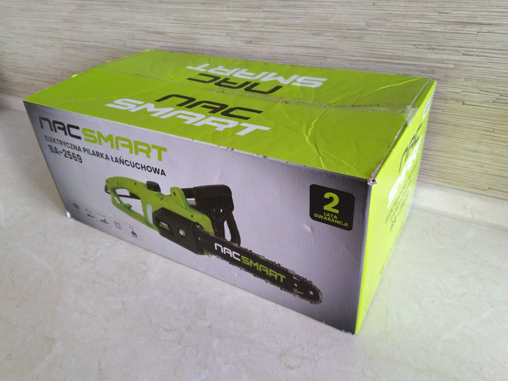 Elektryczna Pilarka Łańcuchowa Piła 1600W Prowadnica 35cm POCZTEX