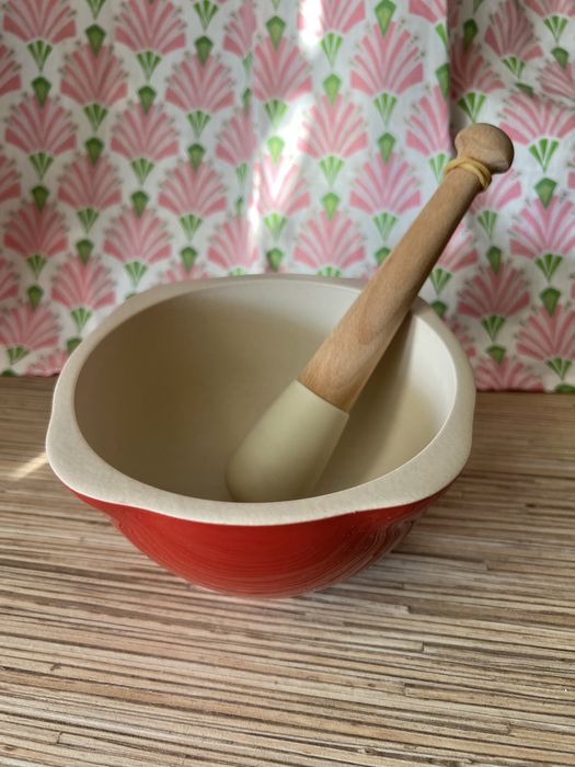 Emile Henry толкушка со ступкой, пестик, ступка з товкачиком, новая