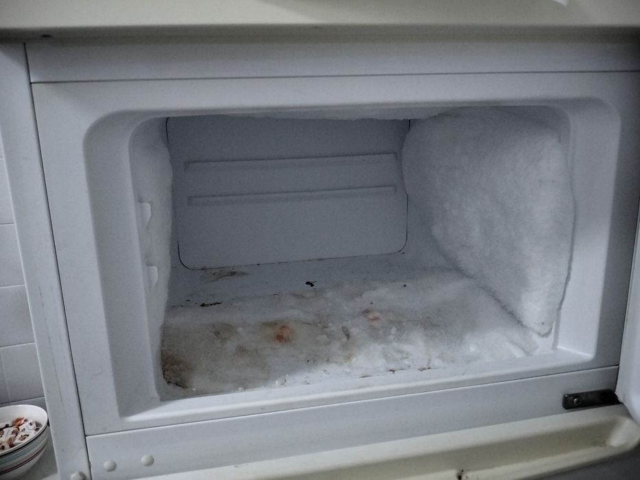 Frigorífico a funcionar