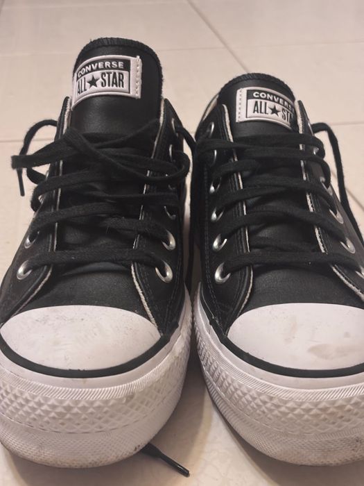 Sapatilhas all star em pele usadas 1x