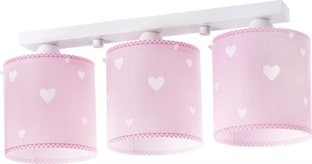 Lampa Sufitowa Sweet Dreams Pink Serduszka Różowa