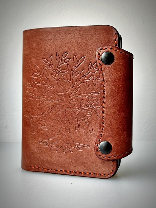 Portfel skórzany ręczny na zamówienie