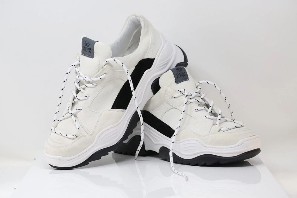 Чоловічі кросівки SOHO GRIT з білої замші, розмір UK 11, USA 12, EU 45