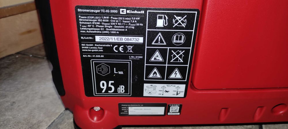 Agregat prądotwórczy Einhell (benzyna) TC-IG 2000