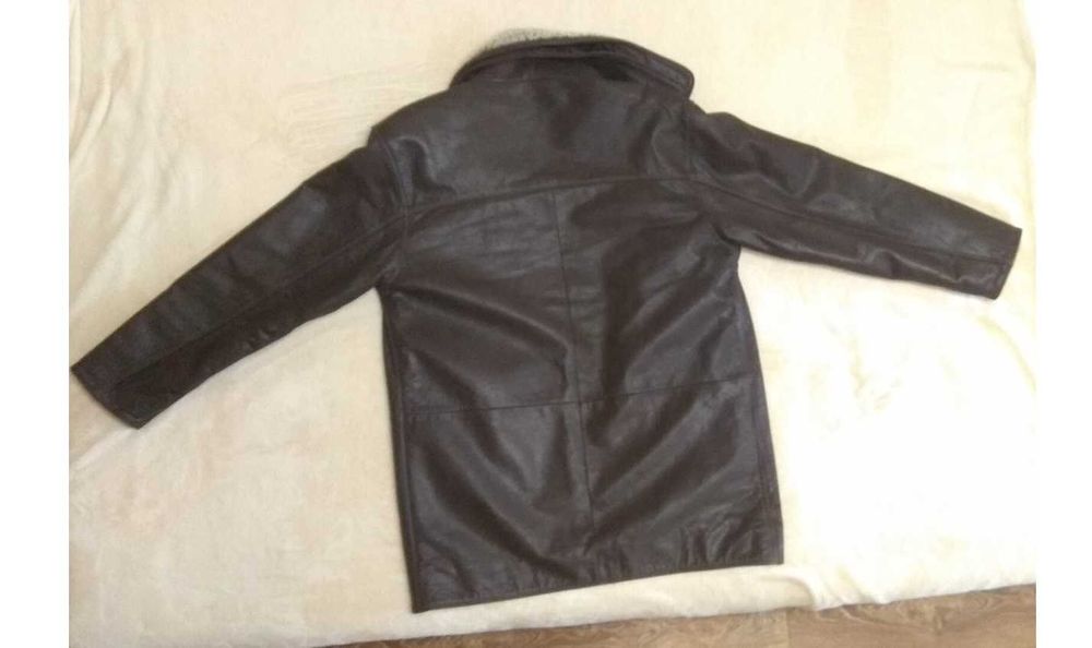Кожаная куртка дубленка EROS Турция Высокое качество Размер XL 50-52