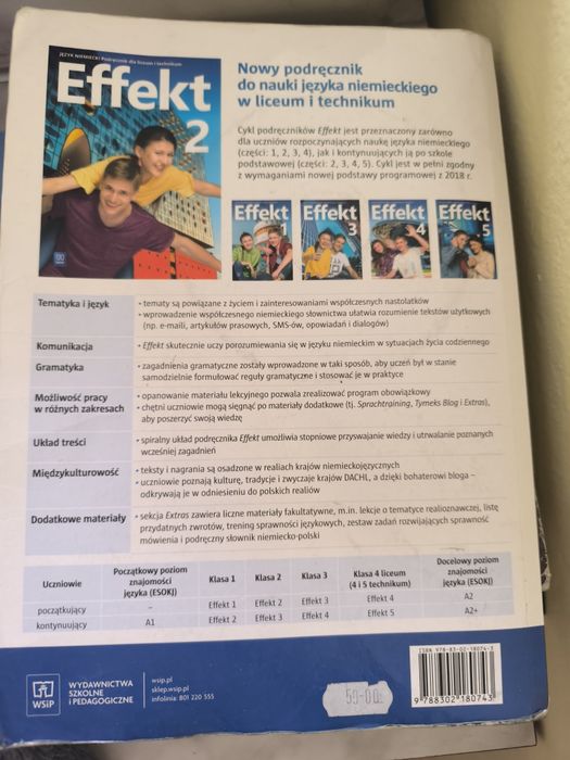 Sprzedam podręcznik do języka niemieckiego effekt 2