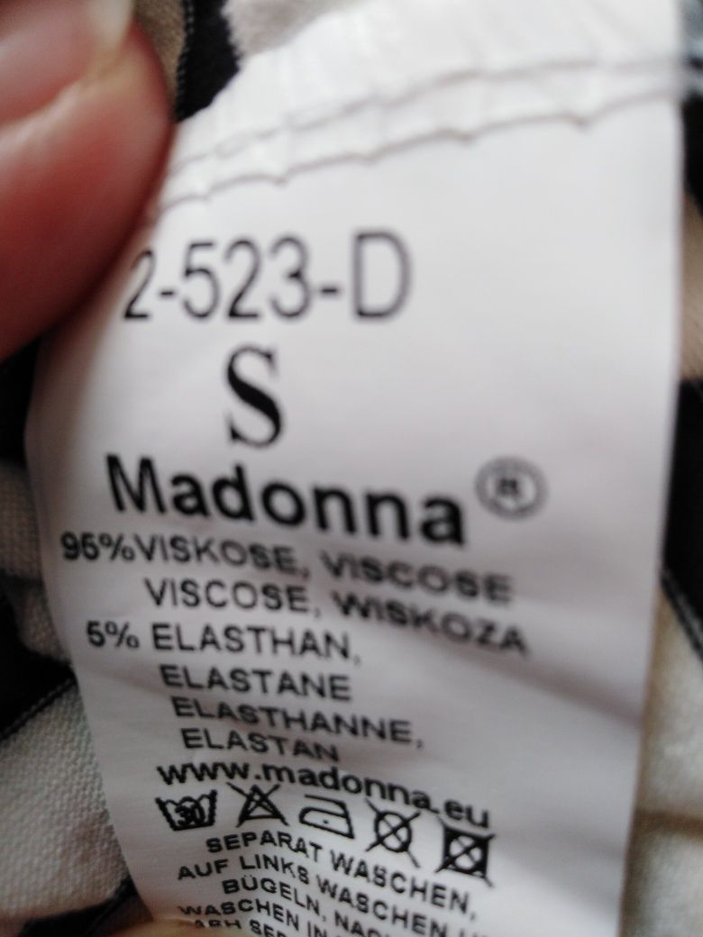 Top granatowo-biały Madonna