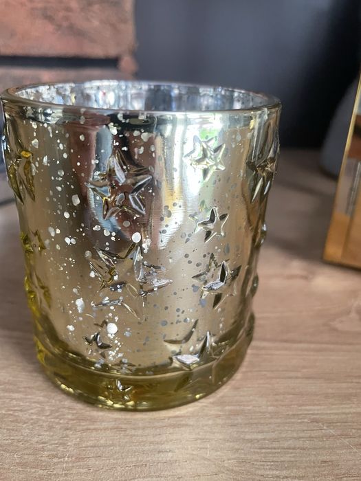 Glamour zloty lampion i swieczniki home you