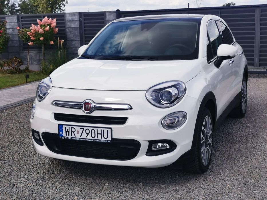 Fiat 500X SALON POLSKA Xenon KLMATRONIC Navi Szklany dach Bluetooth Tempomat Alu