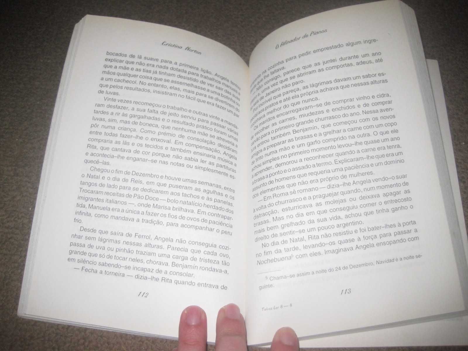 Livro "O Afinador de Pianos" de Cristina Norton