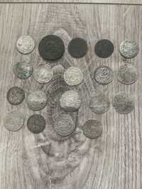 Монети срібло і одна деньга