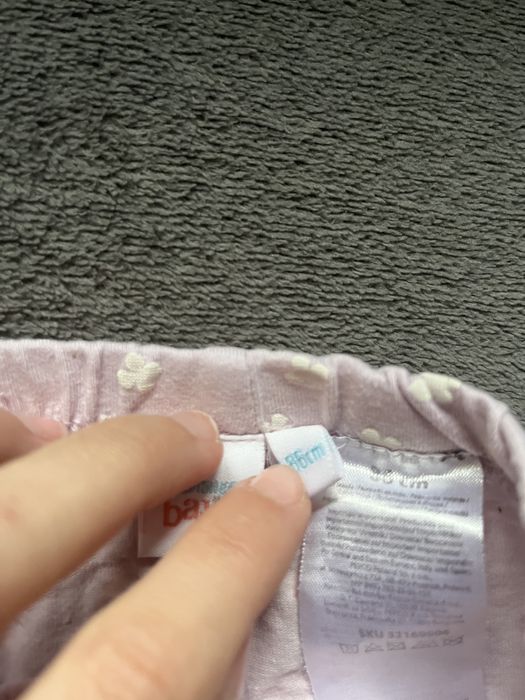 Liliowe legginsy niemowlęce Pepco r.86