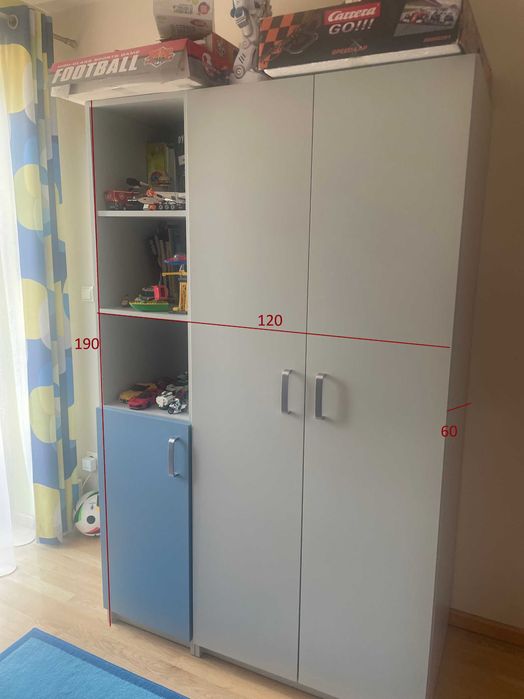 Meble dziecięco-młodzieżowe. Komplet z materacem