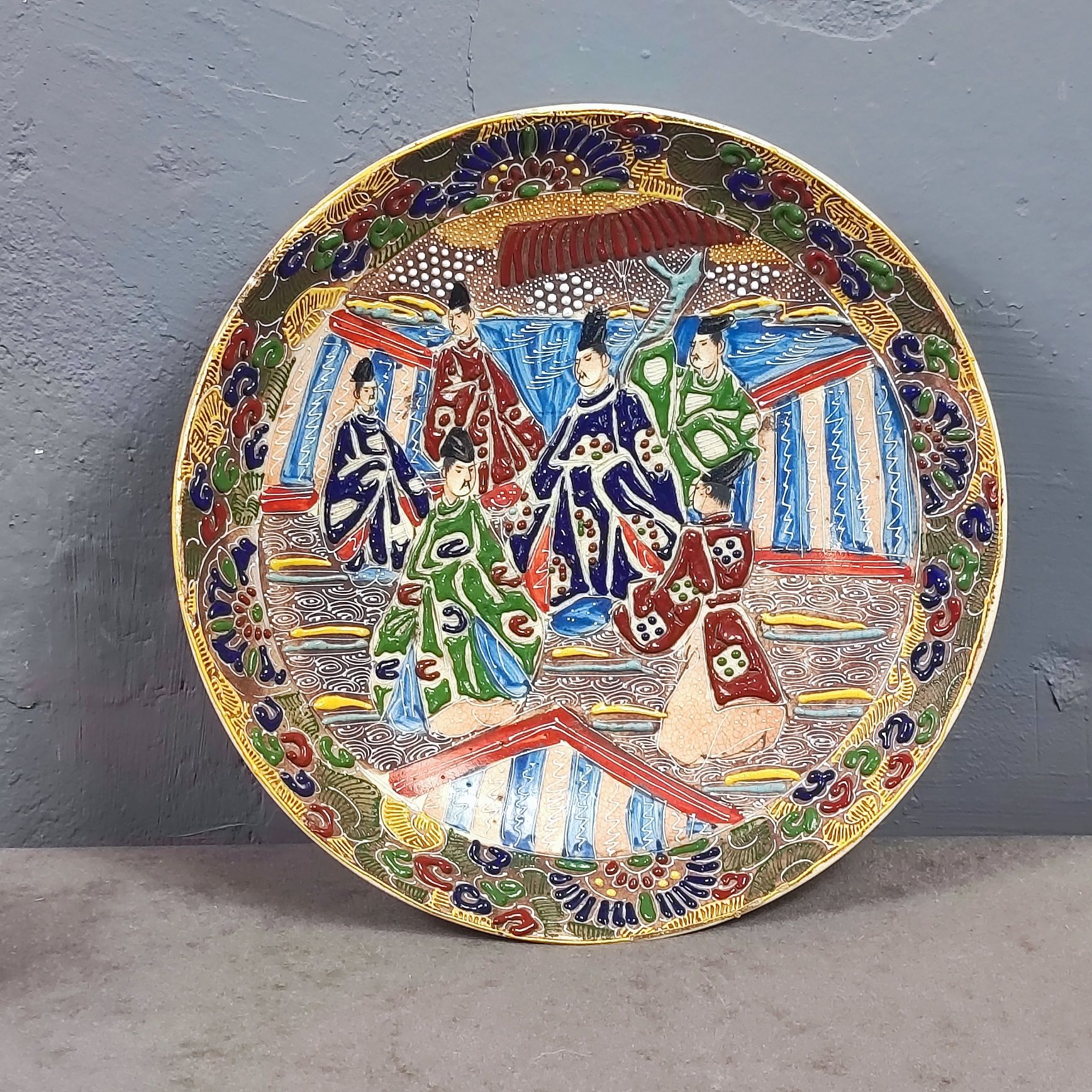 Satsuma Japonia Patera talerz na ścianę