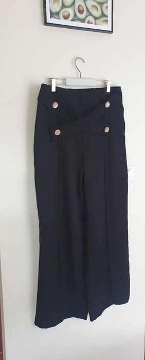 Spodnie damskie czarne eleganckie rozm. XL