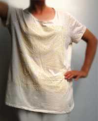 Luisa Cerano, t-shirt, tunika, r.44, 46 motyl dżety bawełna