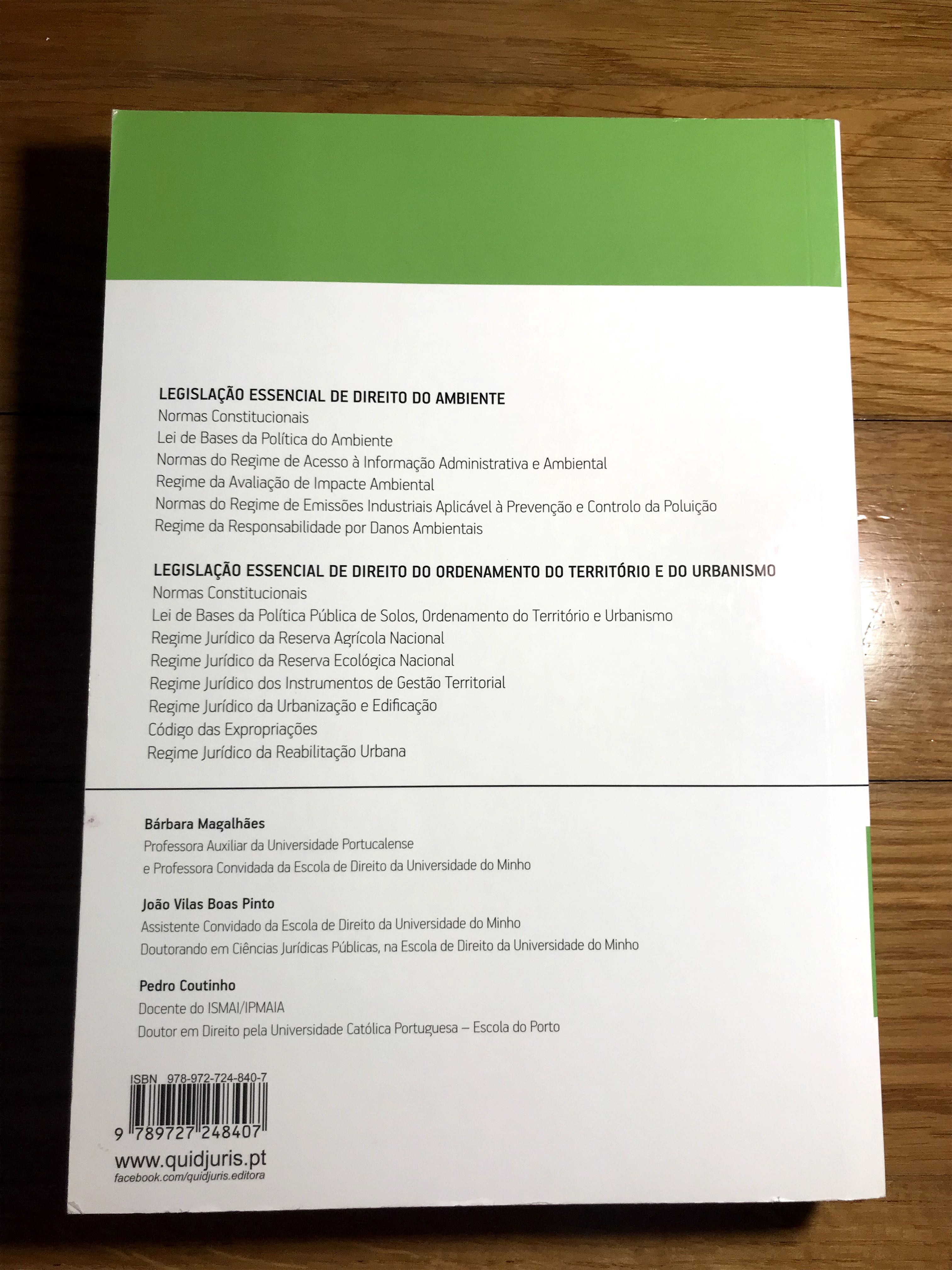 Direito do Ambiente, do Ordenamento do Território e do Urbanismo