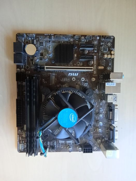 Procesor I5 9400f + płyta b360m pro-vd + 2x8gb ram + chłodzenie