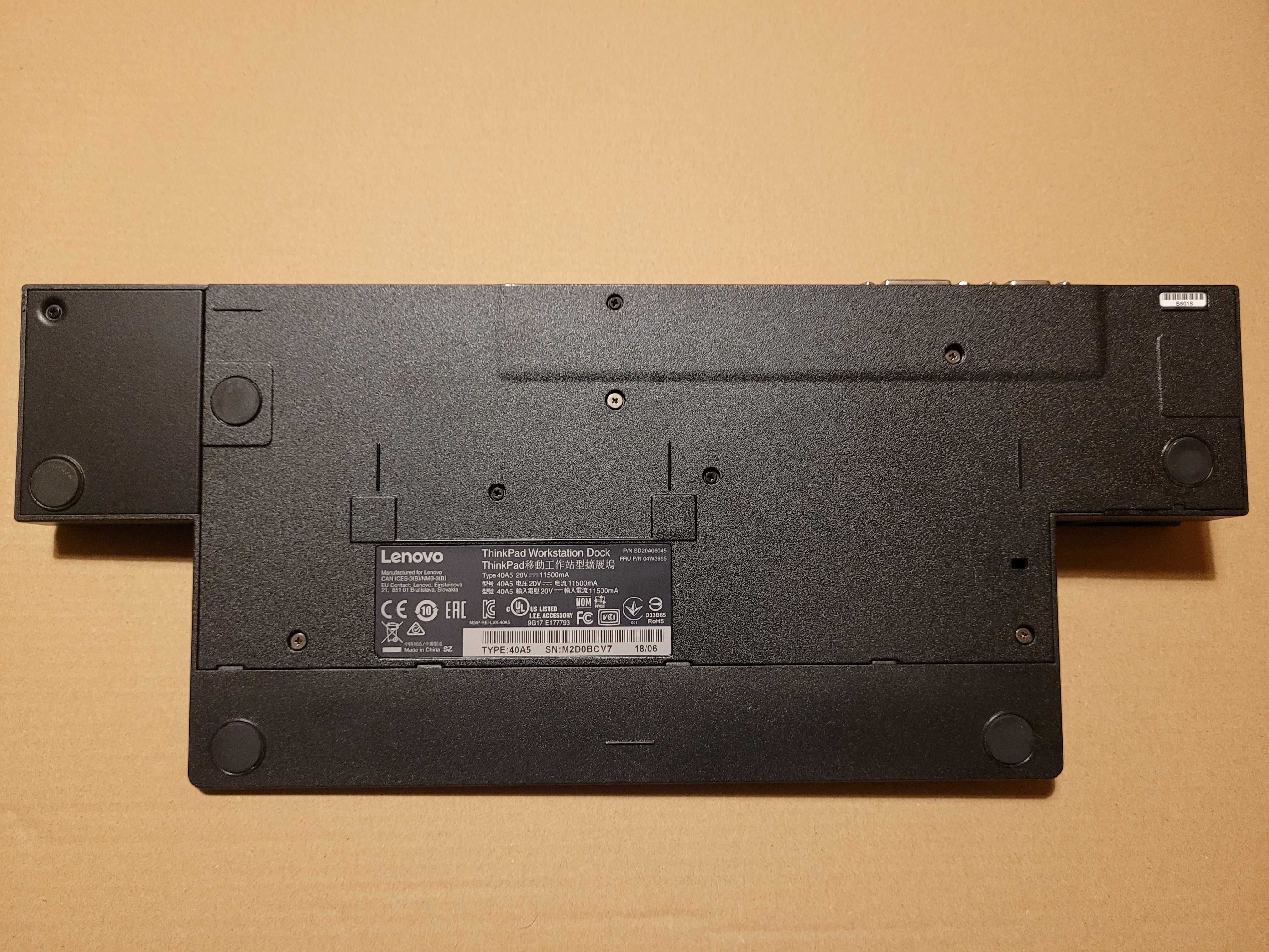 Stacja dokująca Lenovo ThinkPad Workstation Dock 40A5, Kraków