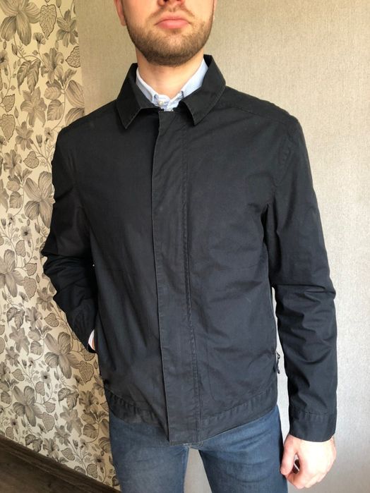 Чоловіча Мужская куртка / ветровка весна - осінь (темно-синя)