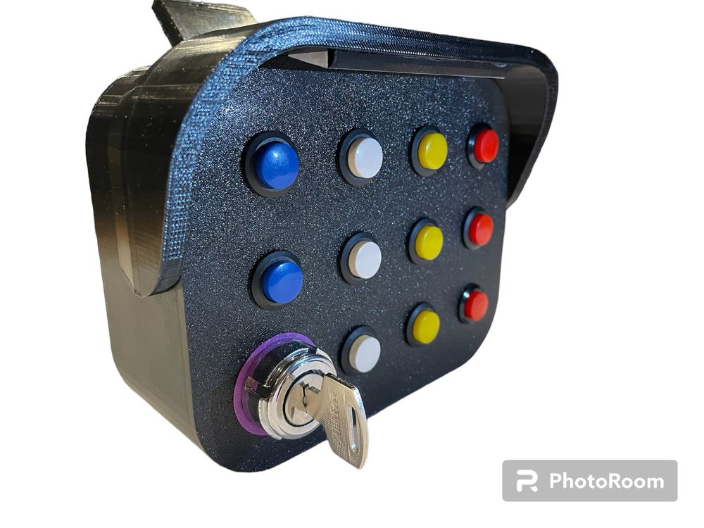 Button box stacyjka ETS ATS simracing PC farming led