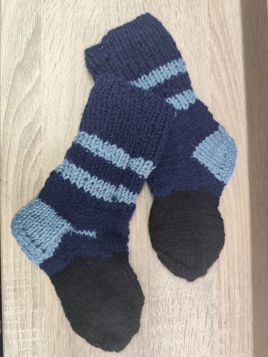 Skarpety wełniane dla chłopca Handmade r. 25-27