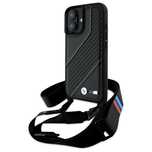 Etui Bmw M Edition Carbon Stripe & Strap Na Iphone 16 Plus - Czarne