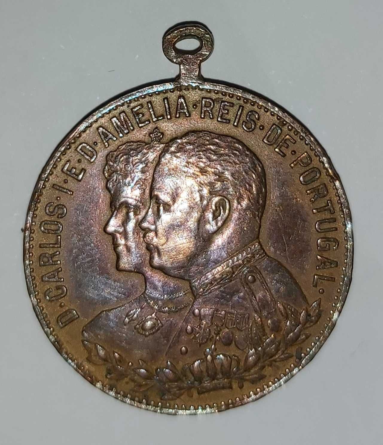 Medalha Comemorativa Visita D Carlos I e D Amelia a Madeira 1901