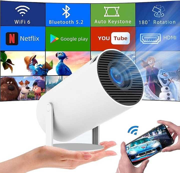 Projektor LED Magcubic HY300 Mini Regulowany Android Netflix Youtube