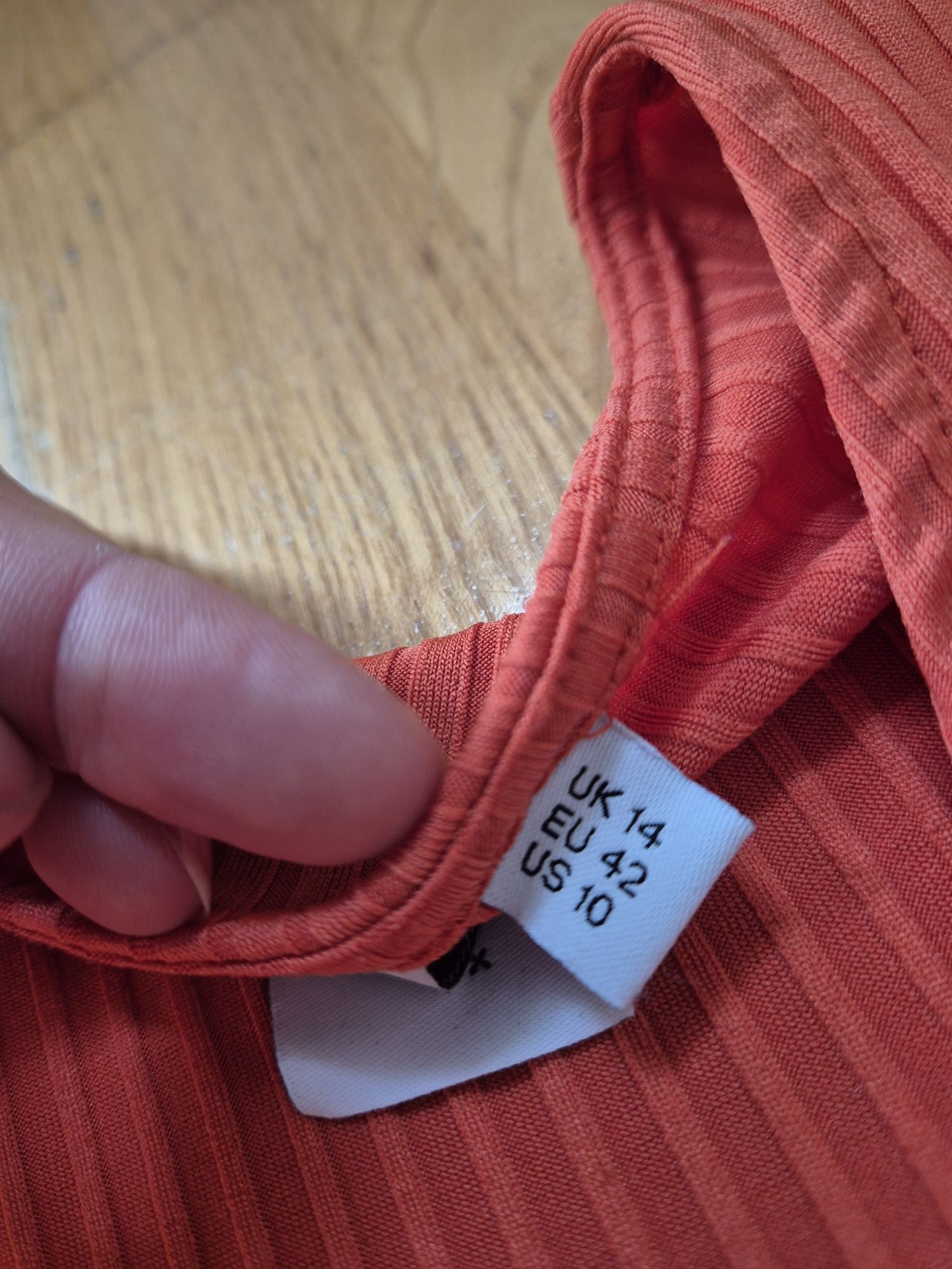 Bluzeczka pomarańczowa, top Collusion,r.XL