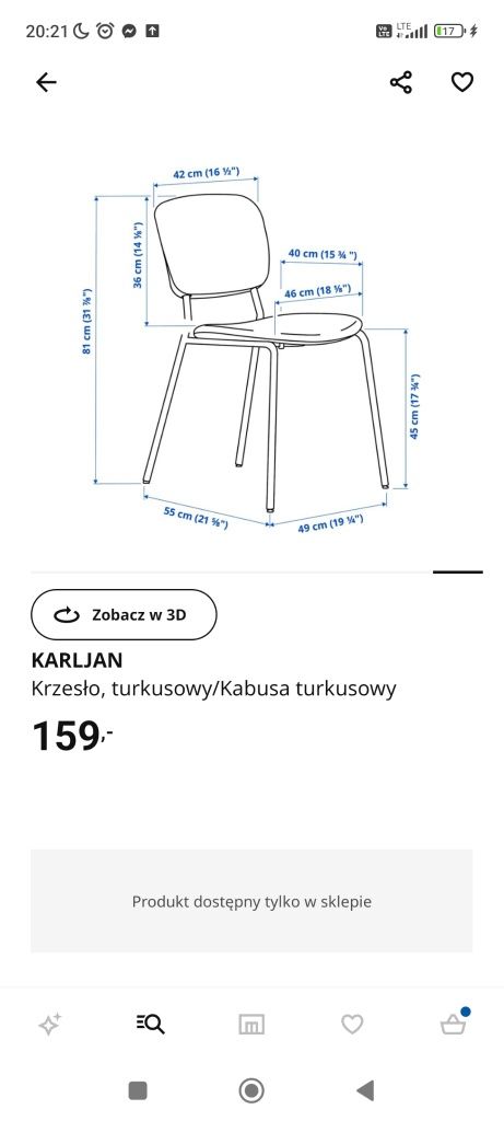 Krzesła KARLJAN ikea