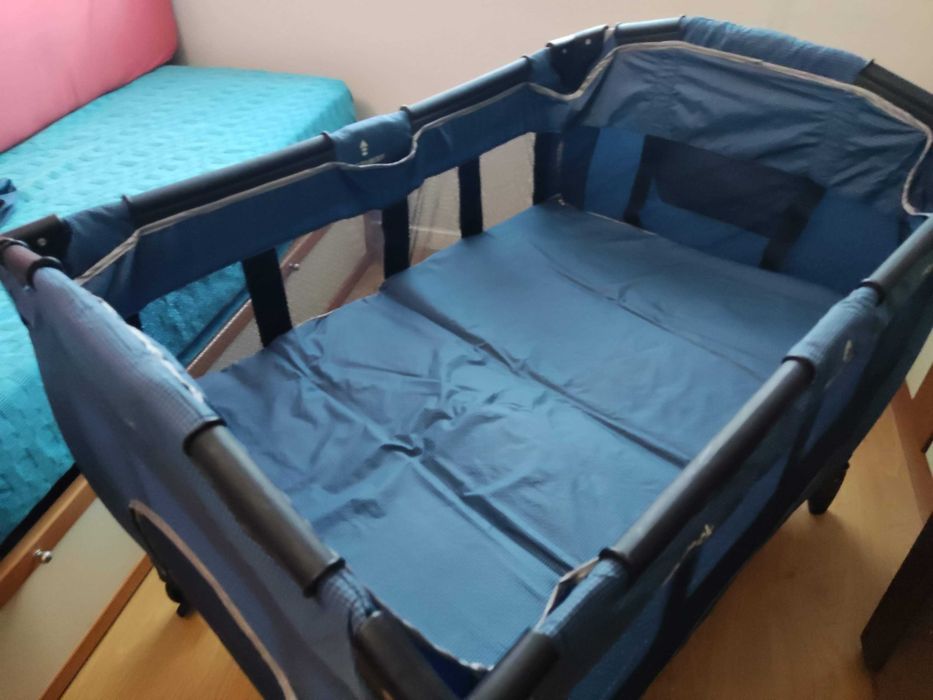 Cama de viagem HAUCK 3 em 1 (com estrado elevatório recém-nascido)
